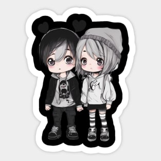 Emo People Sticker